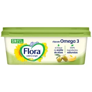 Flora Materia Grasa para Untar Vegetal 59% con Aceite de Oliva 225 G.