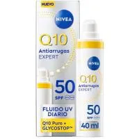 Fluido UV Diario Spf50 Antiarrugas Nivea Q10 Expert, Bote 40 Ml