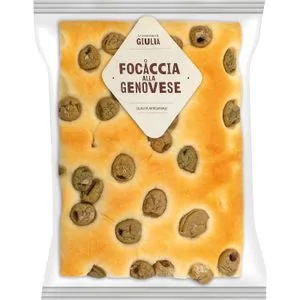 Focaccia a la Genovese con Aceitunas 200 Gr