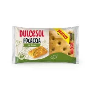 Focaccia con Aceite de Oliva Virgen Extra y Romero Dulcesol 210 G.