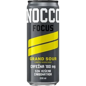 Focus Grand Sour Bebida Energética Sabor Limón y Manzana con 180 Mg de Cafeína sin Azúcar  Nocco 33 CL