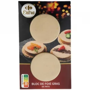 Foie Gras de Pato en Medallones Carrefour Extra Pack de 2 Unidades de 40 G