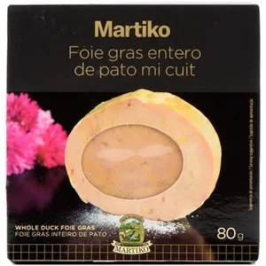 Foie Gras Entero de Pato Mi Cuit sin Gluten  el Corte Ingles Selection 80 G