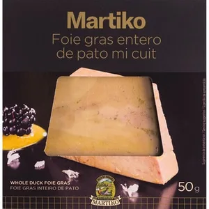 Foie Gras Entero de Pato Mi Cuit sin Gluten  Martiko 50 G