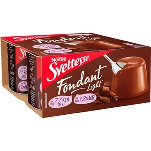 Fondant de Chocolate Light 1,2 M.g. Pack 4  Nestle Sveltesse 125 G