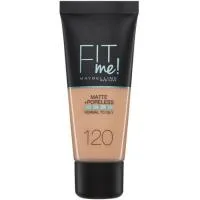 Fondo de Maquillaje Fit Me Matte 120 Maybelline, Tubo 42 G