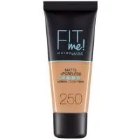 Fondo de Maquillaje Fit Me Matte 250 Maybelline, Tubo 42 G