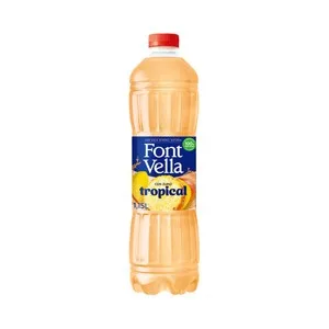 Font Vella Agua Mineral con Zumo Tropical Botella 1,15 L. 1150 ML