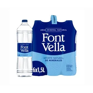 Producto Alcampo Agua Mineral Pack de 6 Uds. X 1,5 L. 9000 ML
