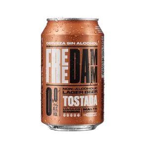 Free Damm Cerveza 0.0 %, sin Alcohol, Tostada 33 Cl 330 ML