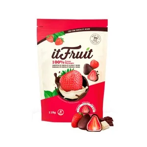 IT Fruit Fresas Recubiertas con Chocolate Blanco y Negro 110gr 100 G
