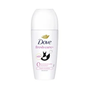 Dove Fresh Care+ Invisible Desodorante Roll On para Mujer, sin Sales de Aluminio 50 Ml.