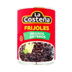 LA Costeña Frijoles Negros Enteros la Costeña 580 G.
