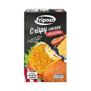 Fripozo Pechuga de Pollo Empanada Estilo Americana con Queso Fundido y Bacon 230 G.
