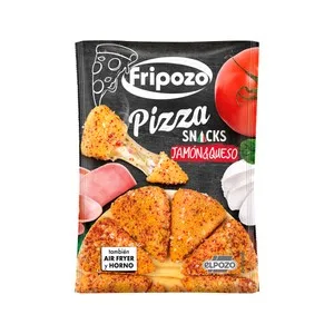 Fripozo Pizza Snacks Congelados de Jamón y Queso 250 G.