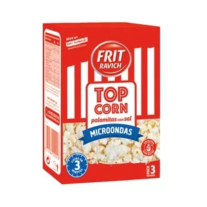 Frit Ravich Palomitas con Sal para el Microondas Frit Ravich POP Corn 3 Uds X 90 G. 270 G