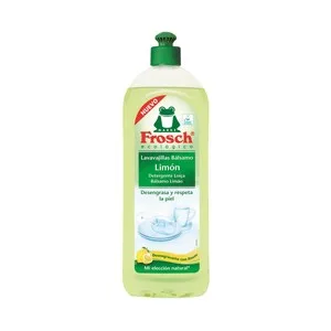 Froggy Detergente Lavavajillas a Mano Ecológico con Aroma Limón (desengrasa y Respeta la Piel) 750 Ml.