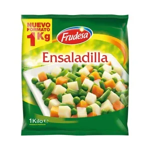 Frudesa Ensaladilla (judia Verde, Patata, Zanahoria y Guisantes) Congelada Frudesa 1 Kg. 1000 G