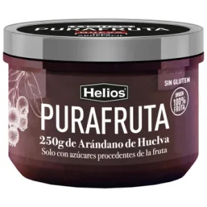 Fruta para Untar de Arándano Pura Fruta Helios sin Gluten 250 G.
