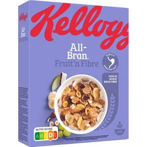 Fruta y Fibra Cereales de Desayuno Integrales con Fibra Natural  Kellogg's All-bran 500 G