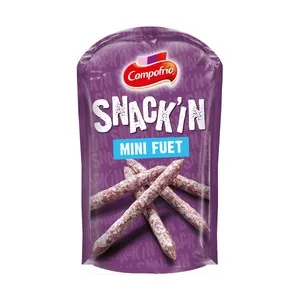 Campofrío Mini Fuet, Ideal para Tomar como Snack Campofrío Snack´in 50 G.