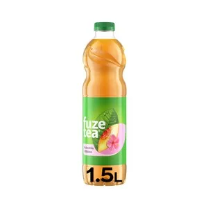 Fuze TEA Bebida de Té con Sabor a Melocotón e Hibisco Botella 1.5l 1500 ML