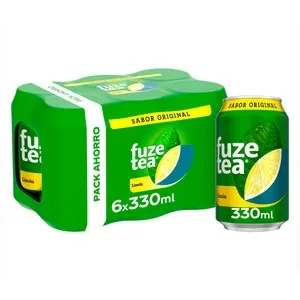 Fuze TEA Bebida Té Limón Original Pack 6 Latas de 330 Ml. 1980 ML