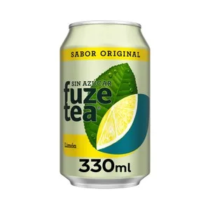 Fuze TEA Bebida Té Limón sin Azúcar Original Lata 330ml 330 ML