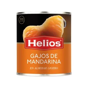 Helios Gajos de Mandarina en Almíbar 312 G. 175 G