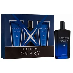 Poseidon Galaxy Estuche para Hombre con Colonia, Gel y After Shave.