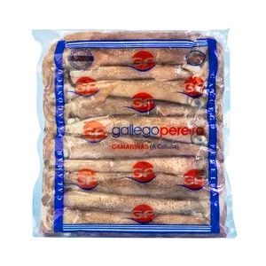 Gallego Pereira Calamar Patagónico (12 - 14 Cm) Entero Congelado y Envasado al Vacio sin Agua ni Aditivos Gallego Pereira 500 G.