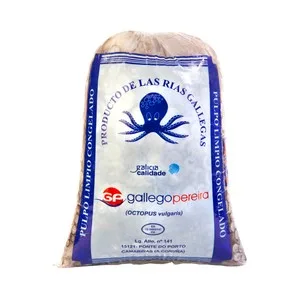 Gallego Pereira Pulpo Crudo y Congelado de las Rías Gallegas Entero 2 a 3 Kg (peso Aproximado). 2250 G