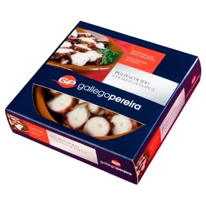 Gallego Pereira Pulpo de las Rias Gallegas, Cocido y Congelado Gallego Pereira 250 G.