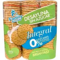 Galleta Integral 0% Family Biscuit, Paquete 600 G