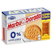 Galletas al Horno 0% Azúcares Añadidos Marbú Dorada 400 G