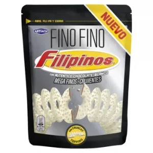Galletas Bañadas en Chocolate Blanco Crujientes y Mega Finas Filipinos Doy Pack 87 G.