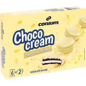 Galletas Choco Cream Bañadas Choco Blanco 252 Gr
