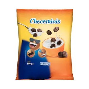 Galletas Chocominis Sabor Chocolate Hacendado 0.5 KG