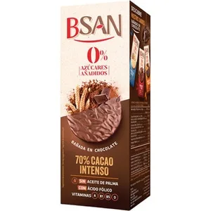 Galletas con 70% Cacao Intenso 0% Azúcares Añadidos Bsan