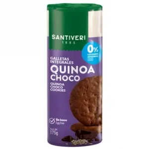 Galletas con Quinoa y Chocolate Santiveri sin Azúcar Añadido 175 G.