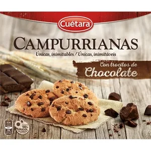 Galletas con Trocitos de Chocolate  Cuetara Campurrianas 417 G