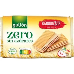Galletas de Barquillo de Vainilla sin Azúcares Gullon Zero