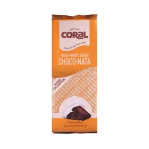 Coral Galletas de Barquillo Rellenas de Chocolate y Nata 400 G.