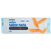 Galletas de Barquillo Waffers Sabor Nata sin Azúcares Añadidos