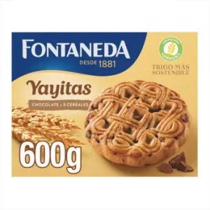 Galletas de Cereales con Gotas de Chocolate Fontaneda 600 G.