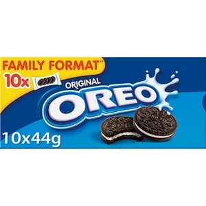 Galletas de Chocolate Rellenas de Crema Formato Familiar 10 Bolsitas Individuales 10 Bolsitas con 4 Unidades Oreo 440 G