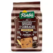 Galletas Integrales con 5 Cereales y Chocolate Florbu 370 G