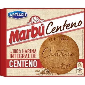 Galletas Integrales de Centeno con Azúcar Moreno Artiach Marbu