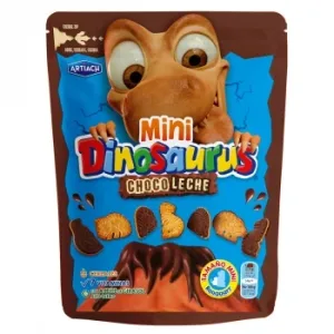 Galletas Mini Choco Leche Dinosaurus Artiach Doy Pack 100 G.