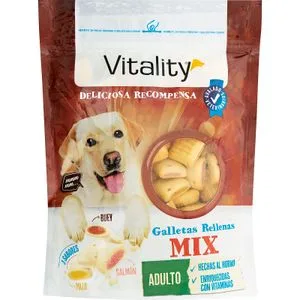 Galletas Perro Rellenas Pollo-buey-salmón 350 Gr
